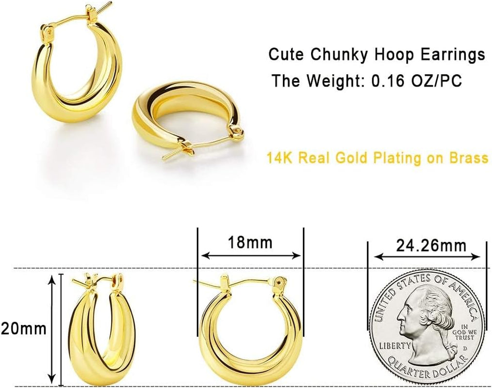 Sculpted Gold-Tone Hoop Earrings