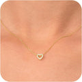 Gold-Tone Sparkling Heart Pendant Necklace