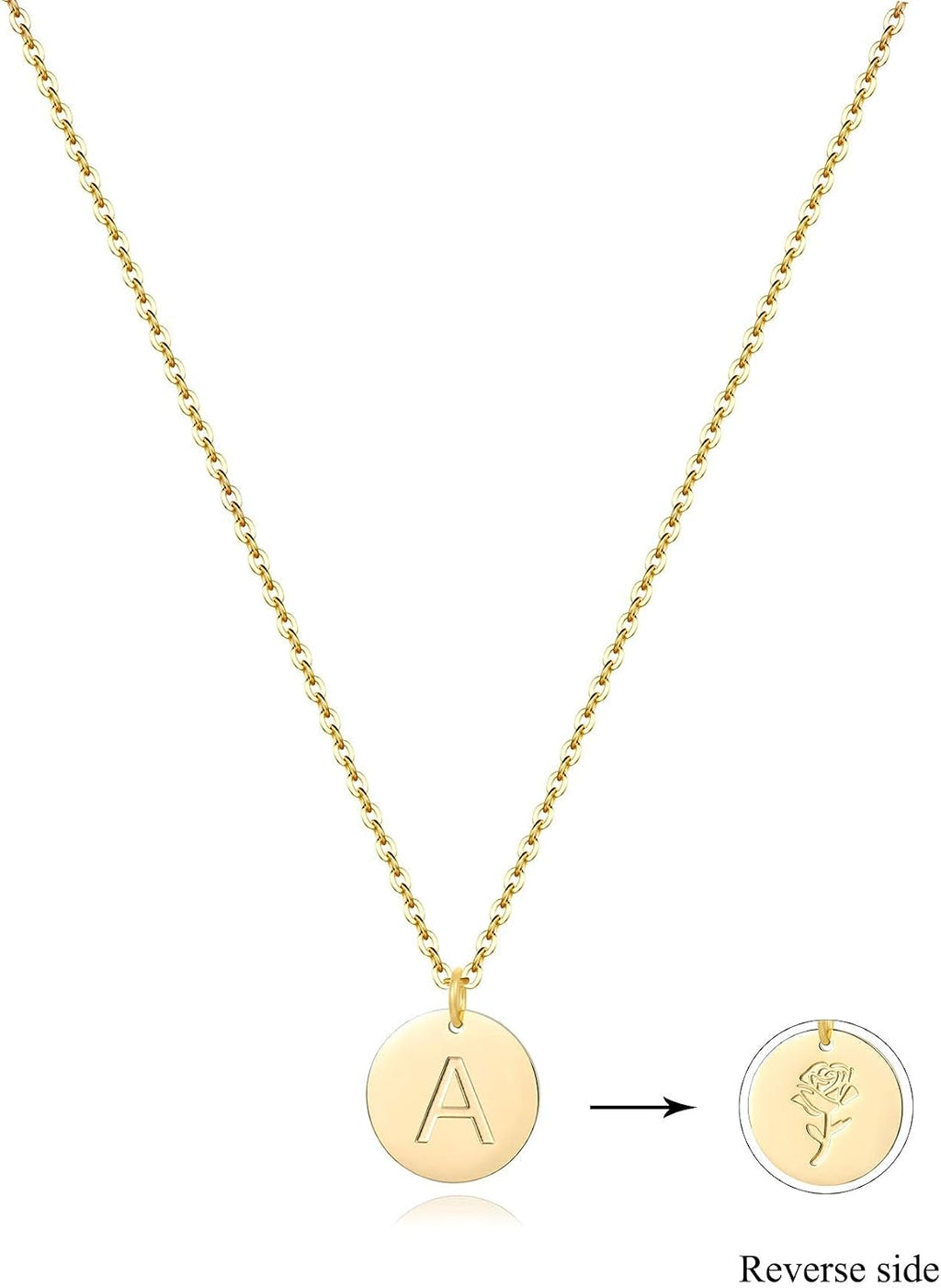 Gold-Tone Initial A Pendant Necklace